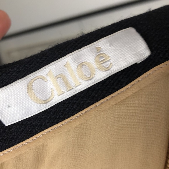 New Chloe wool navy dress size 34 - Picture 9 of 12